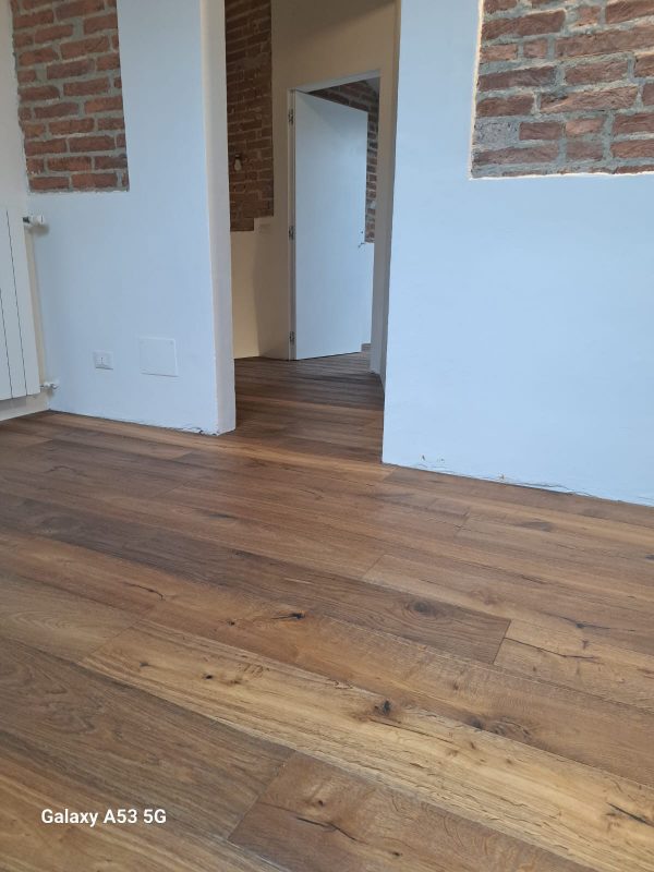 parquet rovere anticato termo piallettato modello Certosa di Calci